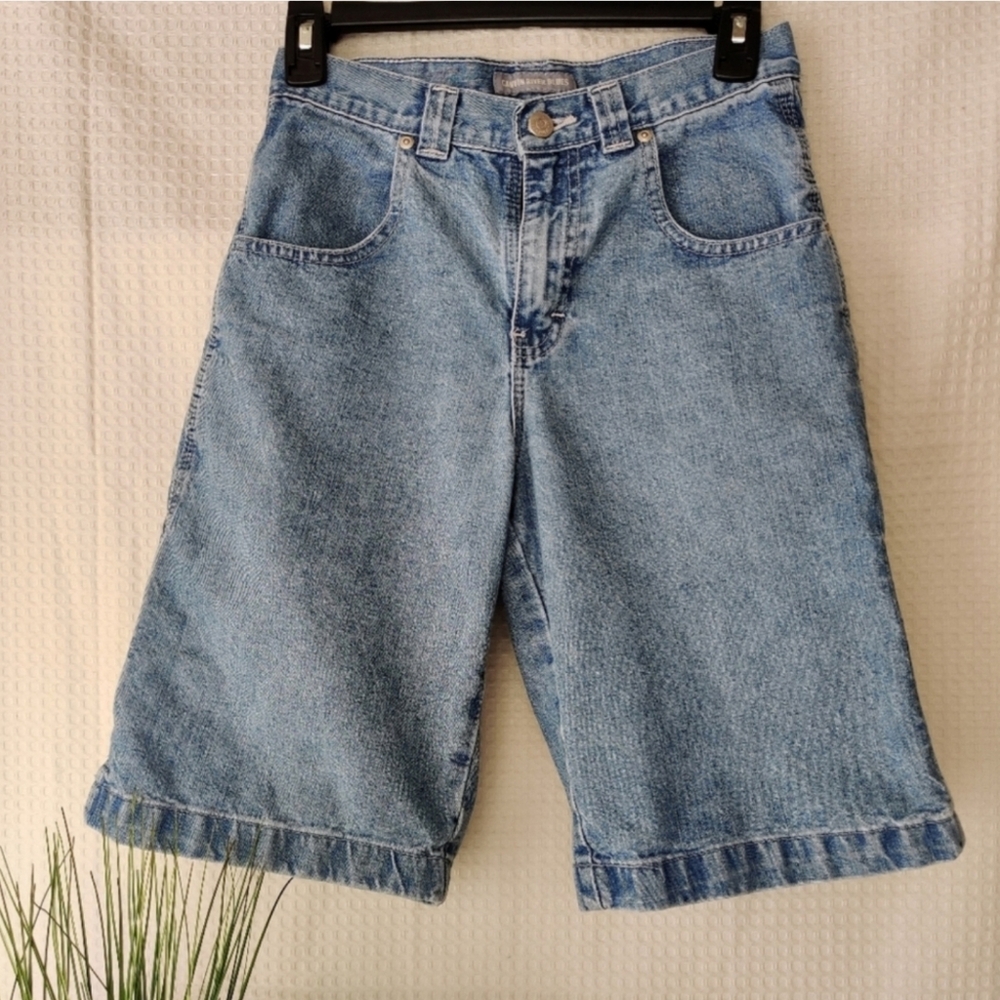Canyon River Blues Boys Light Washed Denim Jean Carpenter Shorts Size 12